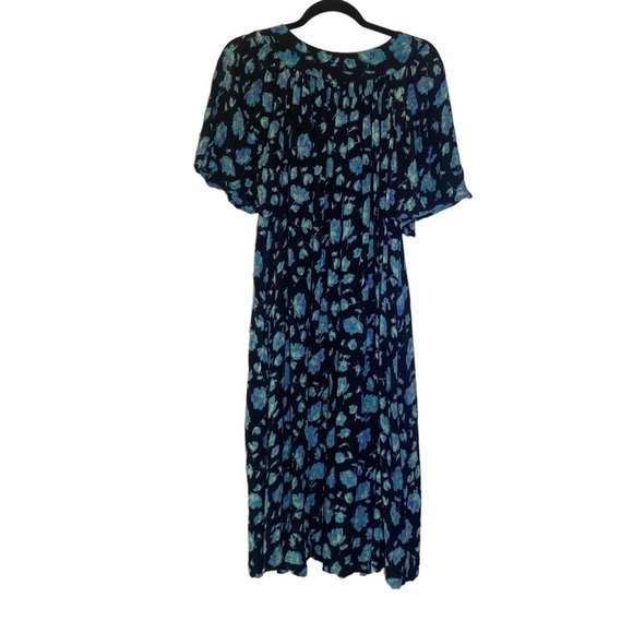 GO SOFTLY PATIO CAFTAN dress women sz Small flowy loose lightweight comfy floral - Picture 3 of 7
